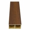 Ejoy 106in x 4in Wood and Poly Composite Decorative Privacy Screen Panel Divider, 3PK WPCT001-CherryWood